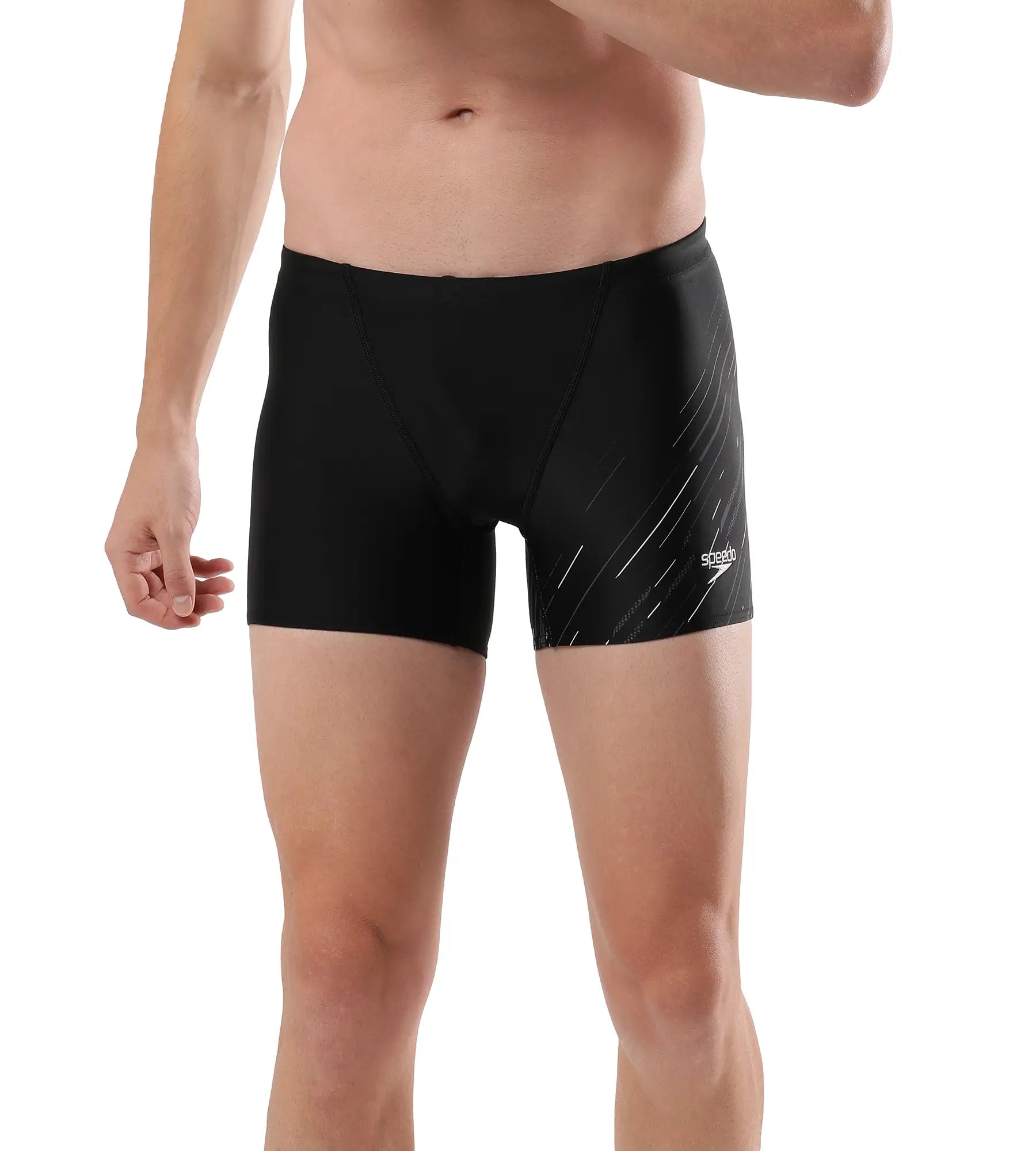 Buy Speedo Hyper Boom V Cut Aquashort Black-Usa-Charcoal-White 