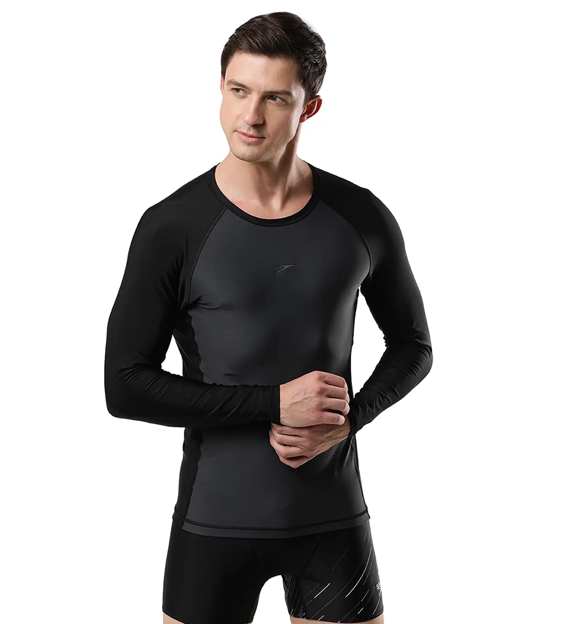 Men's Endurance 10 Long Sleeve Suntop - Oxid Grey & Black