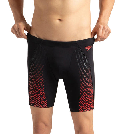 Men's Endurance+ Eco End+ Mid Jammer - Black & Fed Red