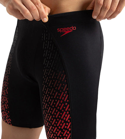 Men's Endurance+ Eco End+ Mid Jammer - Black & Fed Red