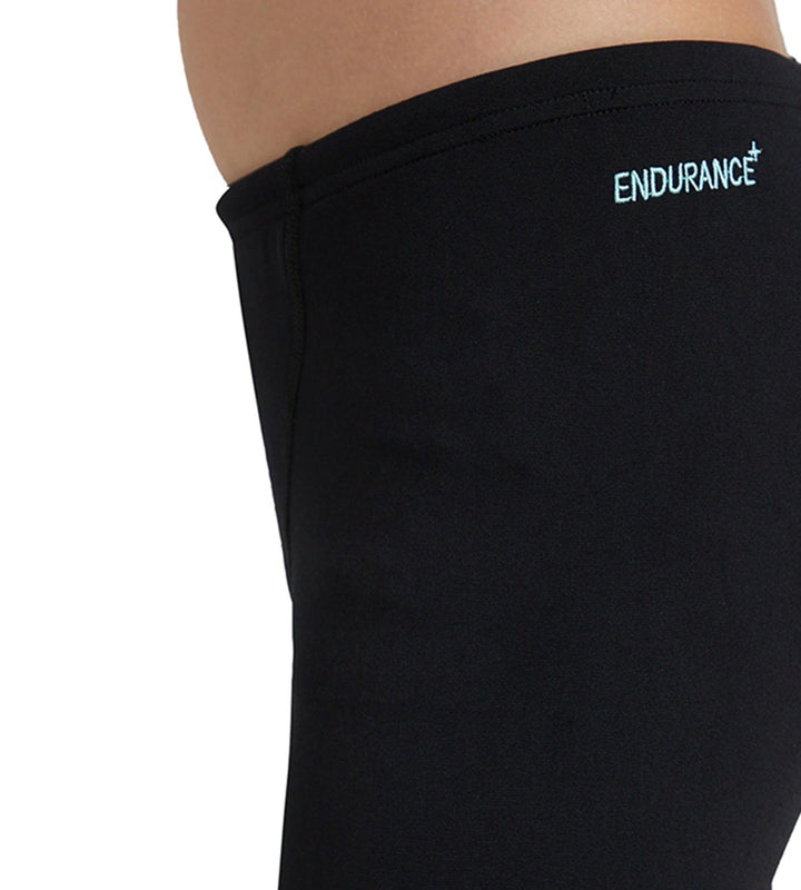 Boy's Endurance+ Essential V-Cut Jammer - Black & Arctic Glass