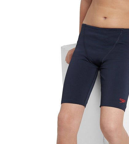 Boy's Endurance+ Essential V-Cut Jammer - True Navy & High Risk Red