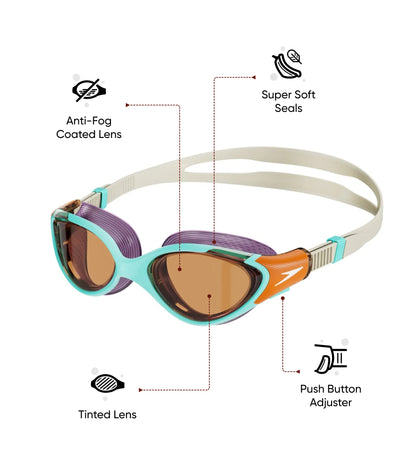 Women's Biofuse 2.0 Orange Tint-Lens Goggles - Blue & Orange