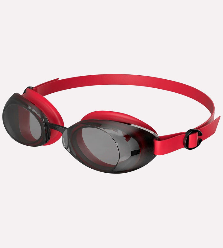 Unisex Adult Jet 2.0 smoke Tint Lens Swim Goggles - Red & Smoke