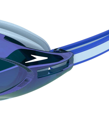 Unisex Adult Vanquisher 3.0 Mirror Blue Lens Swim Goggles - Blue