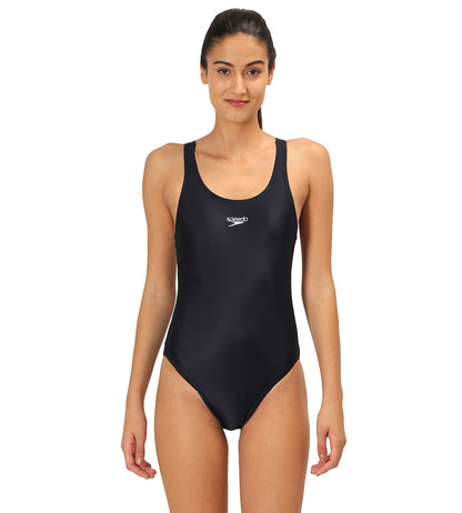 Women's Endurance 10 Lycra Racerback One Piece Swimwear - Black