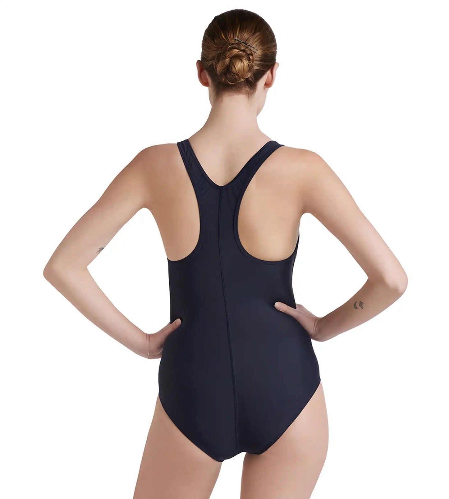 Women's Endurance 10 Lycra Racerback One Piece Swimwear - True Navy & Marine Blue