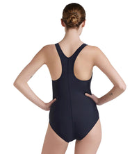 Women's Endurance 10 Lycra Racerback One Piece Swimwear - True Navy & Marine Blue