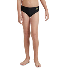 Boy's Endurance 10 Endurance Lycra Brief - Black & Lemon Drizzle