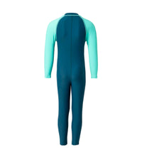 Boy's Enduraflex Color Block All In One Suit - Dark Teal & Arctic Glass