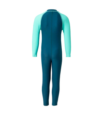 Boy's Enduraflex Color Block All In One Suit - Dark Teal & Arctic Glass