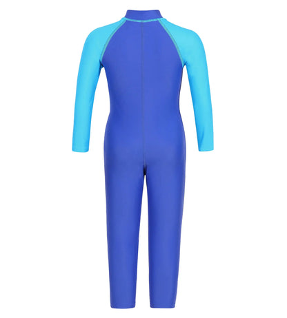 Tots Unisex Endurance 10 All In One Suit For Boys & Girls - Deep Peri & Japan Blue