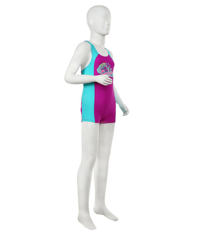 Girls Endurance 10 Cayla Leg Suit - Diva & Bali Blue