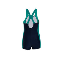 Girls Endurance 10 Cayla Leg Suit Swimwear - Navy & Jade