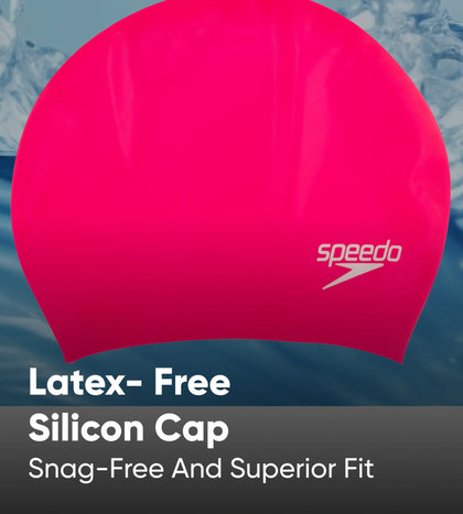 Women's Long Hair Silicone Swim Caps - Ecstatic