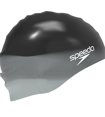 Unisex Adult Chlorine Resistant Silicon Swim Cap For Men and Women - Black