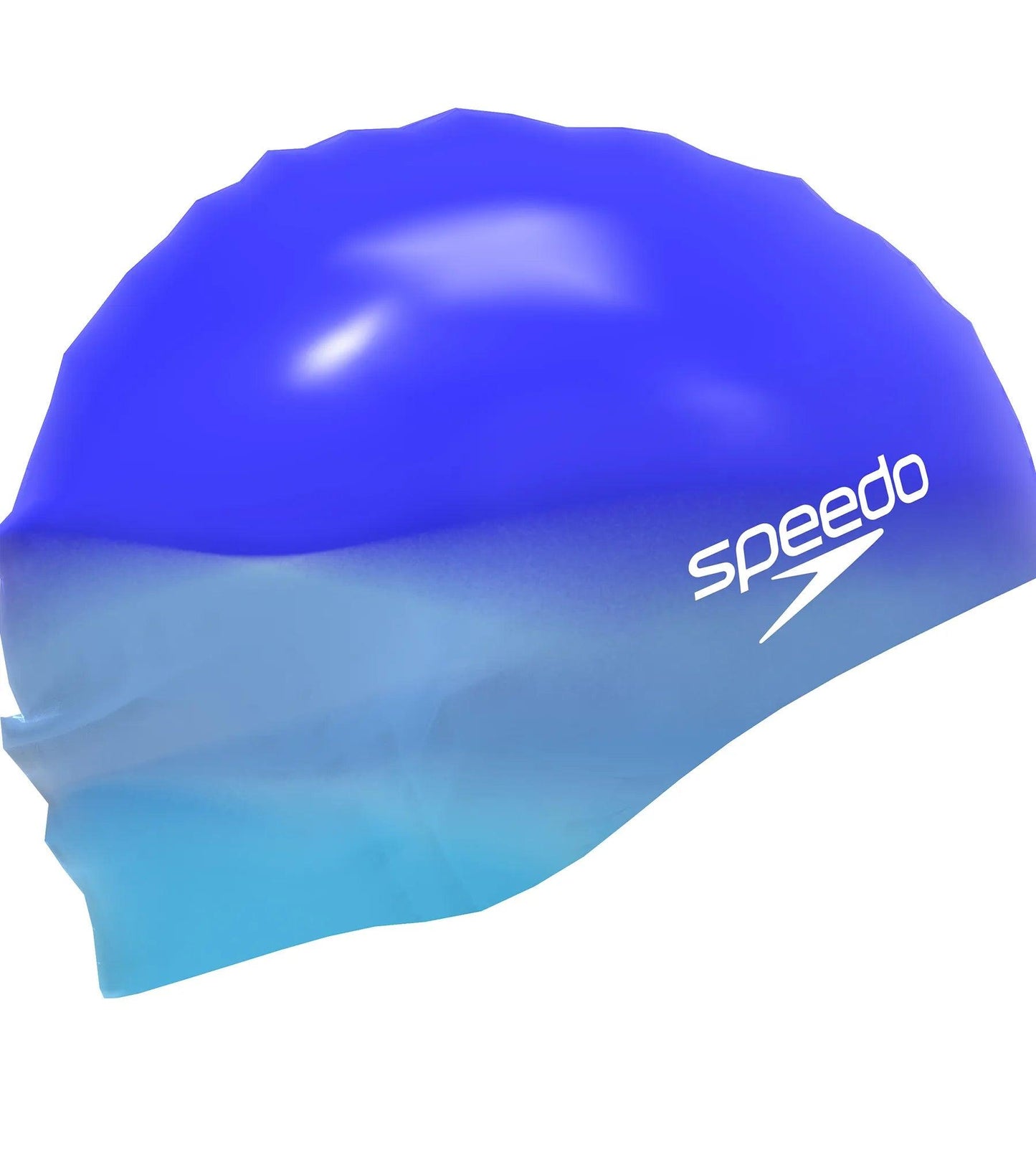 Unisex Adult Chlorine Resistant Silicon Swim Cap For Men and Women - Blue