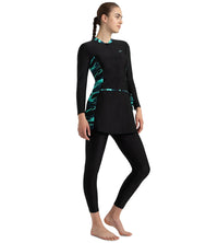 Women's Endurance10 Two Piece Closedback Full Body Suit - Black, Dark Teal & Arctic Glass