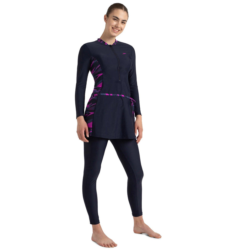 Women's Endurance10 Two Piece Closedback Full Body Suit - True Navy, Hapuna Blue & Diva