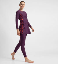 Women's Enduraflex Two Piece Closedback Full Body Suit - Plum Dandy, Coral Sands & Neon Violet