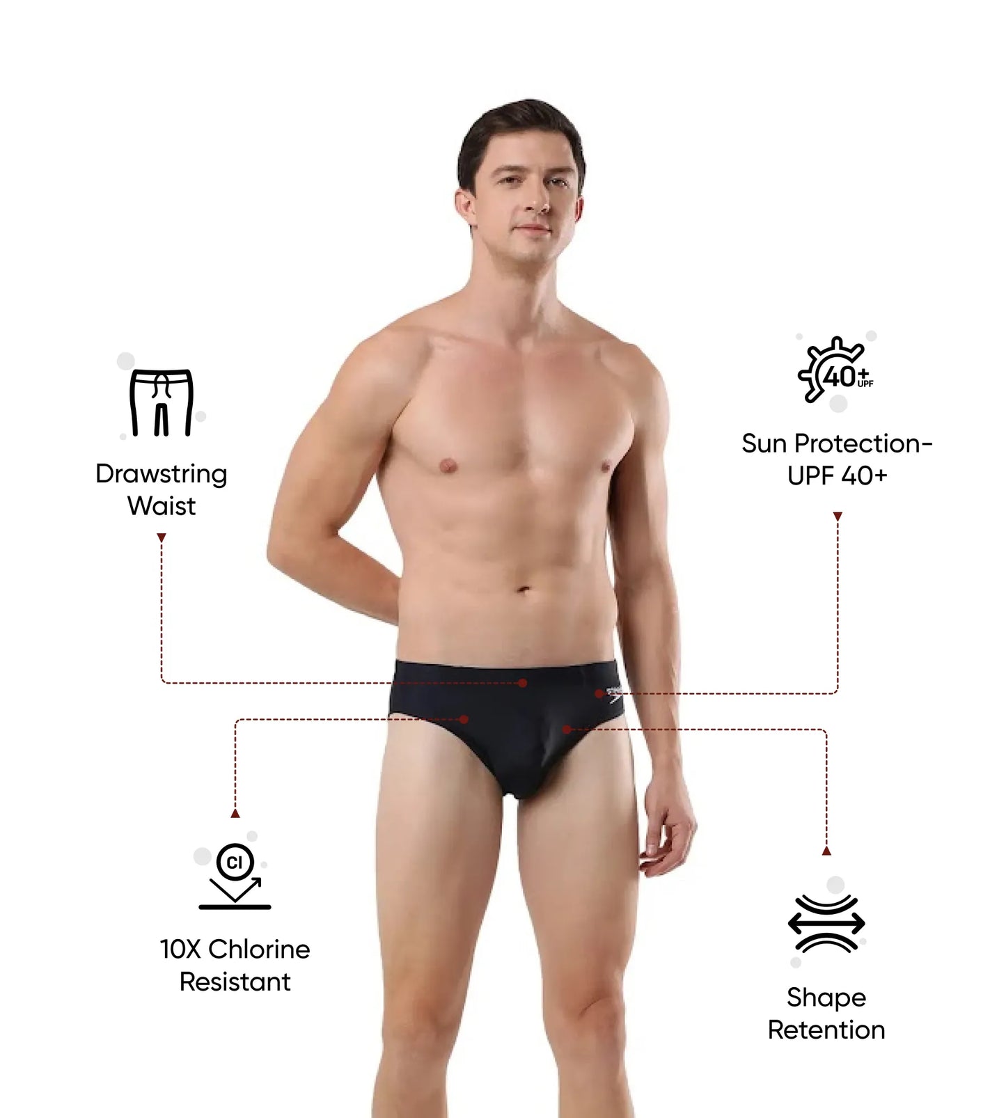 Men's Endurance 10 Lycra Brief - Truenavy & Curiousblue