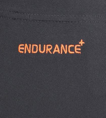 Men's Endurance+ Monogram Printed Jammer - Oxid Grey & Fluo Orange