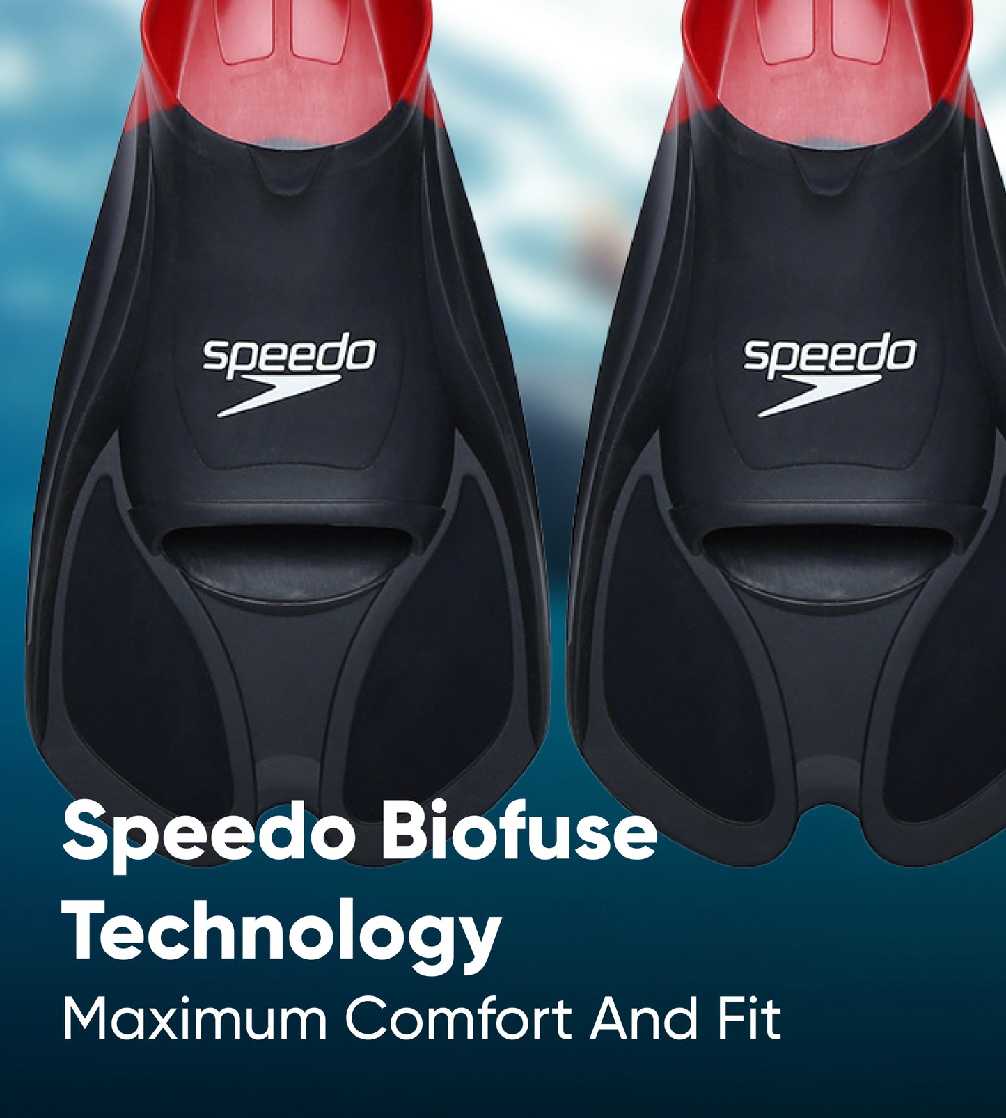 Unisex Adult Endurance Biofuse Traing Fin Training Aid - Red & Black