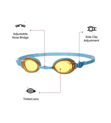 Unisex Junior Jet Tint-Lens Goggles - Blue & Orange