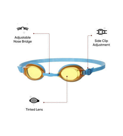 Unisex Junior Jet Tint-Lens Goggles - Blue & Orange