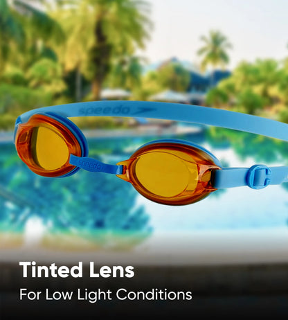 Unisex Junior Jet Tint-Lens Goggles - Turquoise & Lava Red