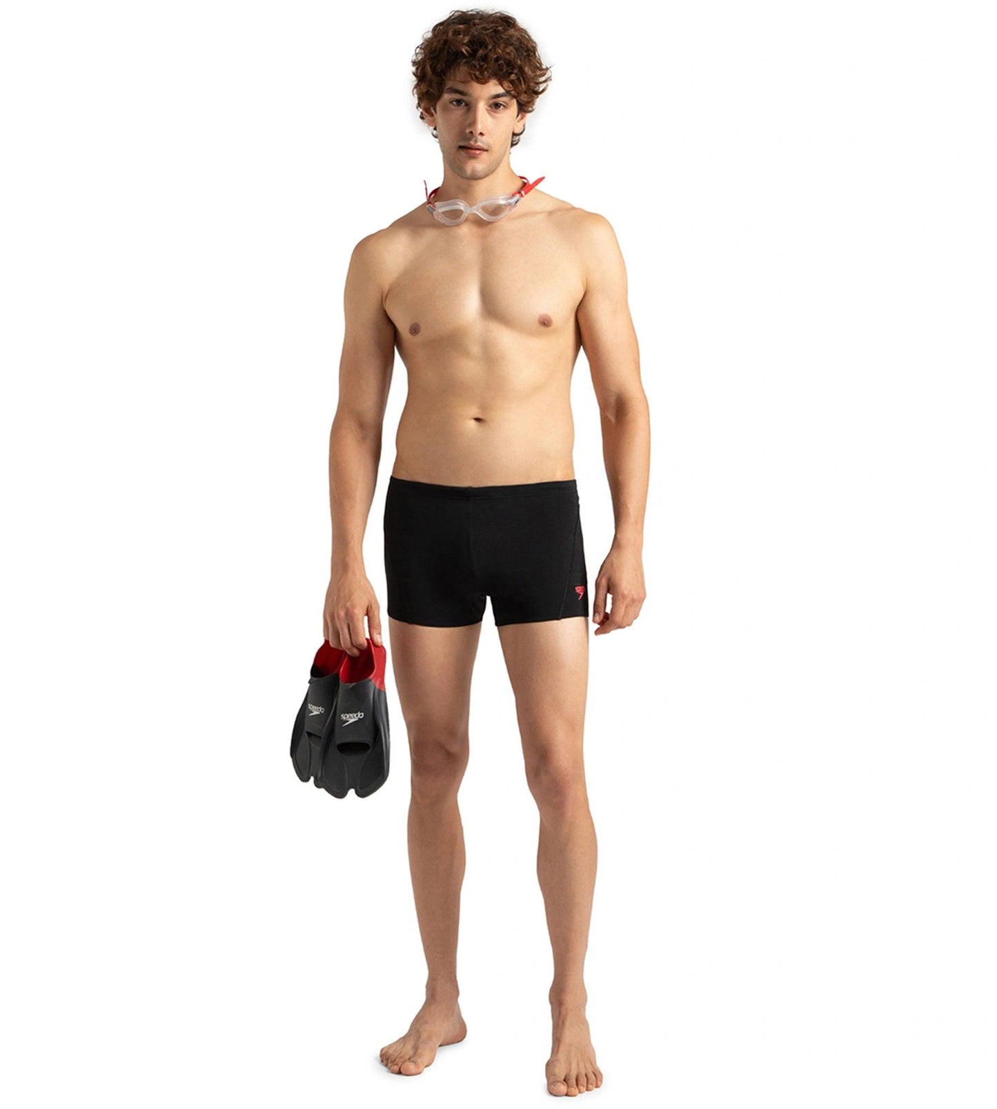 Men's Endurance+ Essential Splice Aquashort - Black & Phoenix Red