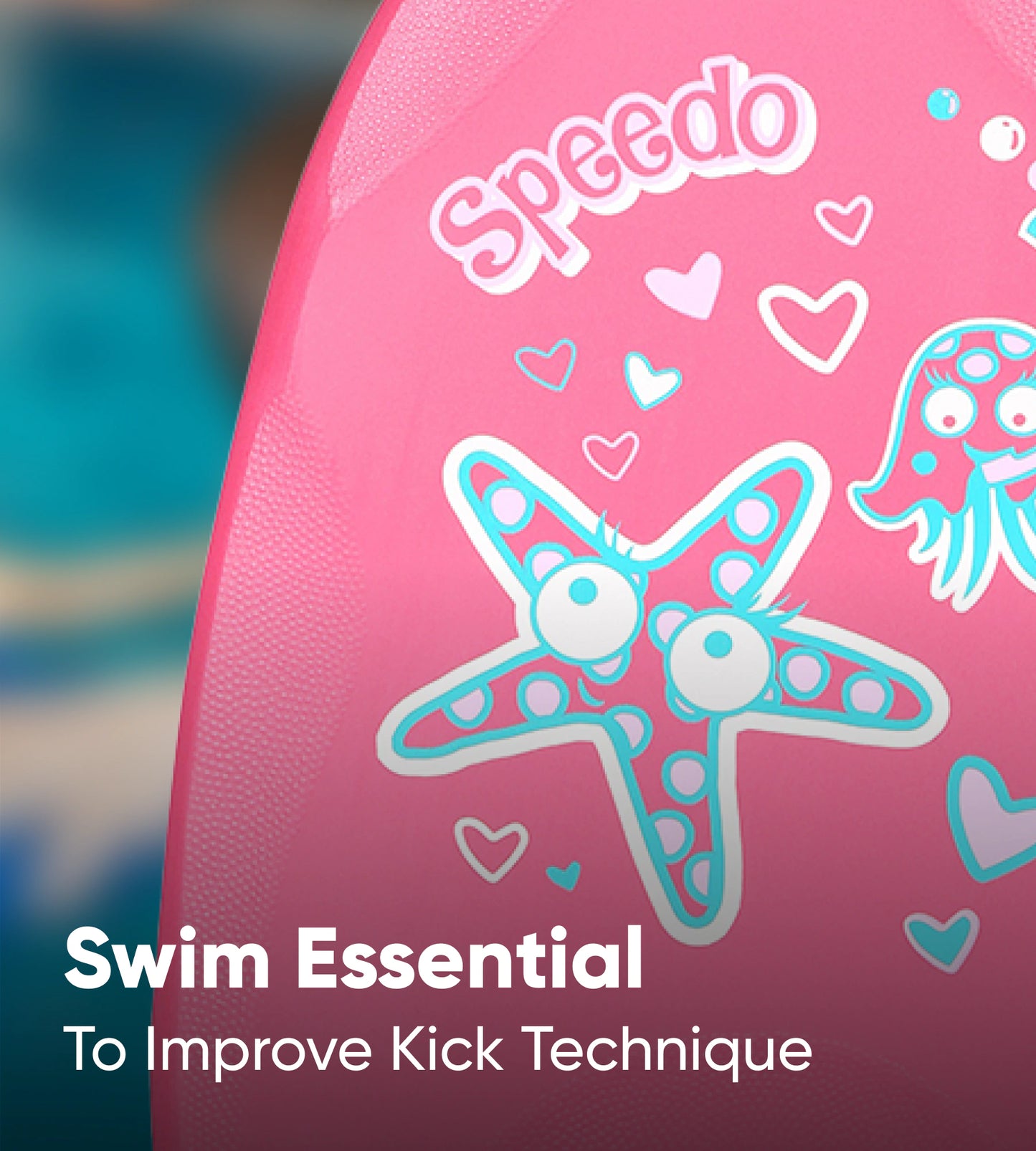 Sea Squad Practice Kicking and Strength Building Kick Board Training Aid For Boys and Girls - Pink