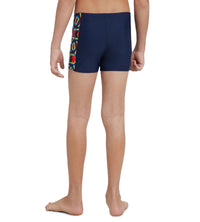 Boy's Endurance 10 Panel Print Aquashort - Navy & Pure Orange