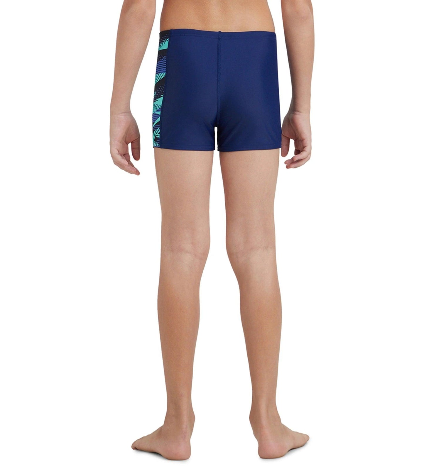 Boy's Endurance10 Hyperboom Panel Print Aquashort - Harmony, True Navy & Cobalt Pop