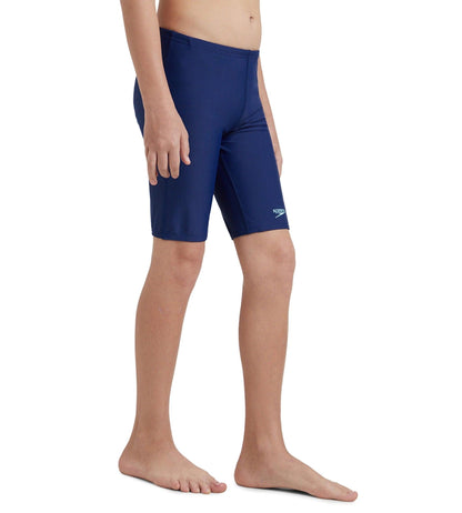 Boy's Endurance10 Side Panel Hyperboom Print Jammer - Harmony, True Navy & Cobalt Pop