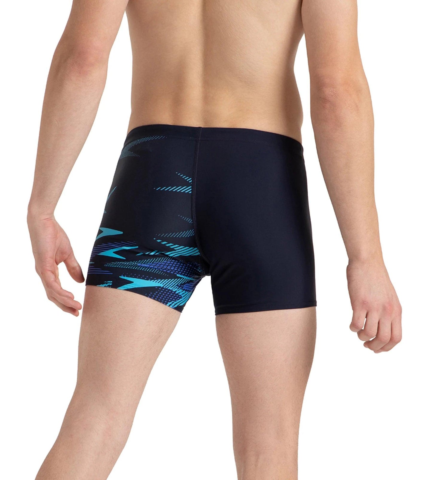 Men's Endurance10 Hyperboom Print V-Cut Aquashort - True Navy, Cobalt Pop & Picton Blue