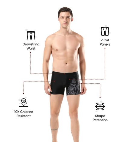 Men's Endurance 10 Hyperboom V Cut Aquashort - Black & Oxid Grey