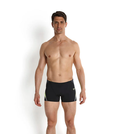 Men's Endurance+ Splice Fit Aquashort - Black & Fluo Yellow