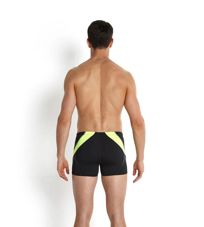 Men's Endurance+ Splice Fit Aquashort - Black & Fluo Yellow