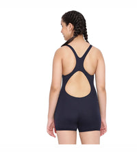 Girl's Essential Endurance+ Legsuit Swimwear - True Navy & Berry_4