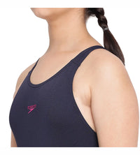 Girl's Essential Endurance+ Legsuit Swimwear - True Navy & Berry_7