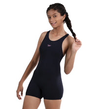 Girl's Essential Endurance+ Legsuit Swimwear - Truenavy & Sweet Purple_2