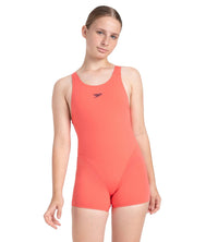 Girl's Endurance+ Essential Splashback Legsuit - Coral Sands & True Navy