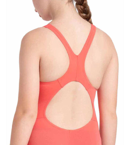 Girl's Endurance+ Essential Splashback Legsuit - Coral Sands & True Navy