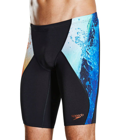 Men's Endurance+ Energy Blast Printed Placement Jammer - Black & Lobster