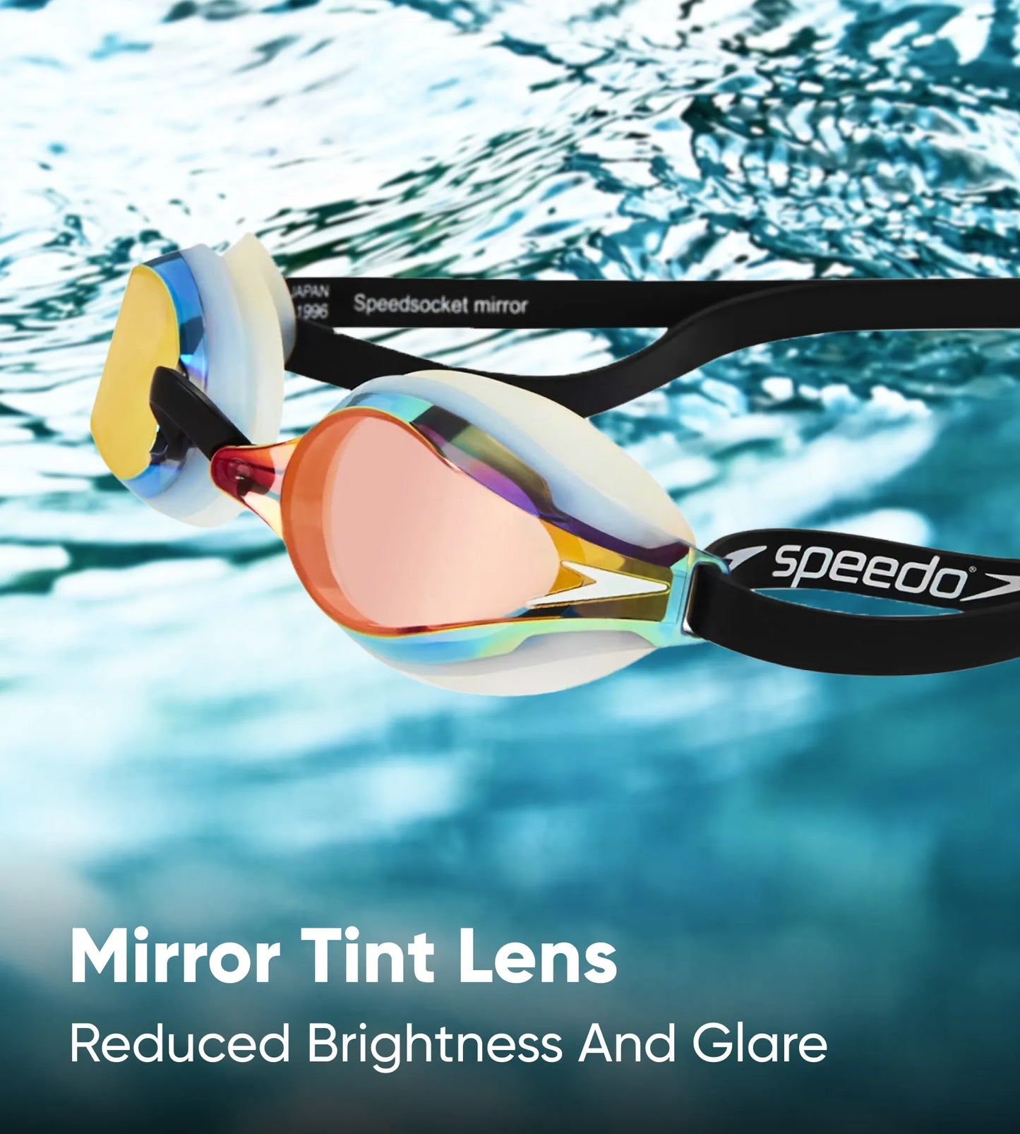 Fastskin Speedsocket Mirror - Lens Goggles - White & Mirror