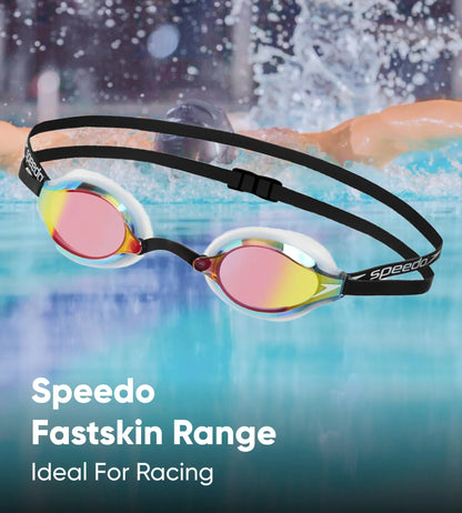 Fastskin Speedsocket Mirror - Lens Goggles - White & Mirror