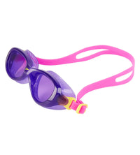 Combo of Goggles, Swim Cap & V-Cut Swimsuit For Girls - Ecstatic Pink, Black & Fandango Pink