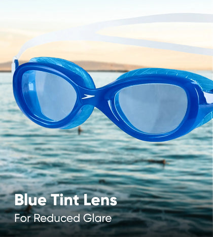 Unisex Junior Futura Classic Tint-Lens Goggles - Tint & Neon Blue
