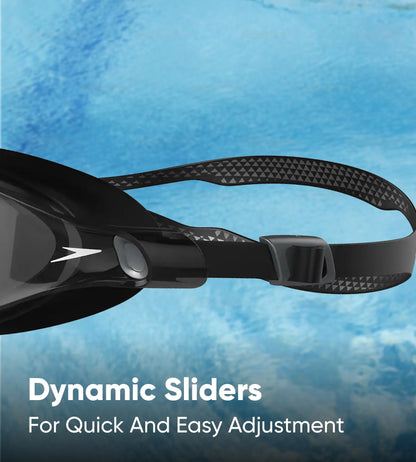 Unisex Adult Vue Smoke-Lens Swim Goggles - Black & Smoke